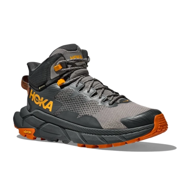 HOKA ONE ONE M TRAIL CODE GTX Castlerock/Persimmon Orange scarpa trekking alta uomo