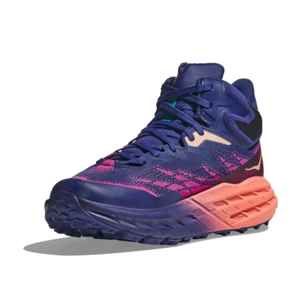 HOKA ONE ONE W SPEEDGOAT 5 MID GTX Ombre Bellwether blue/Camellia scarpa trail-hiking donna