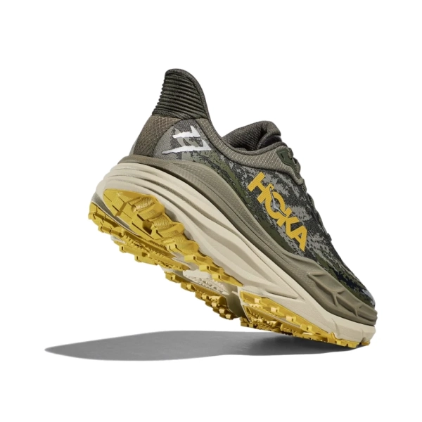 HOKA M STINSON 7 Olive Haze/Forest Cover scarpa da trail running stabile super ammortizzata